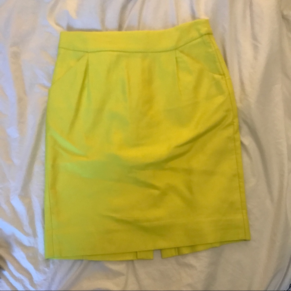 Neon pencil skirt